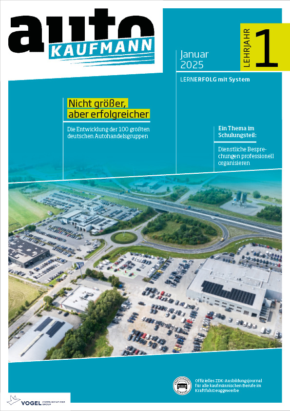 autoKAUFMANN 06/2025 Lehrjahr 1 Titelseite Magazin autoKAUFMANN Januar 2025 1. Lehrjahr