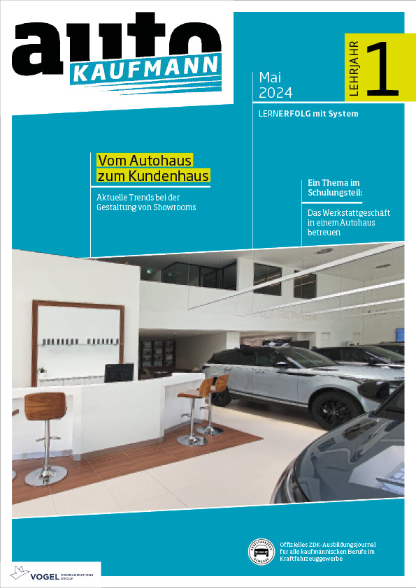 autoKAUFMANN 10/2025 Lehrjahr 1 Titelseite Magazin autoKAUFMANN Mai 2024 1. Lehrjahr