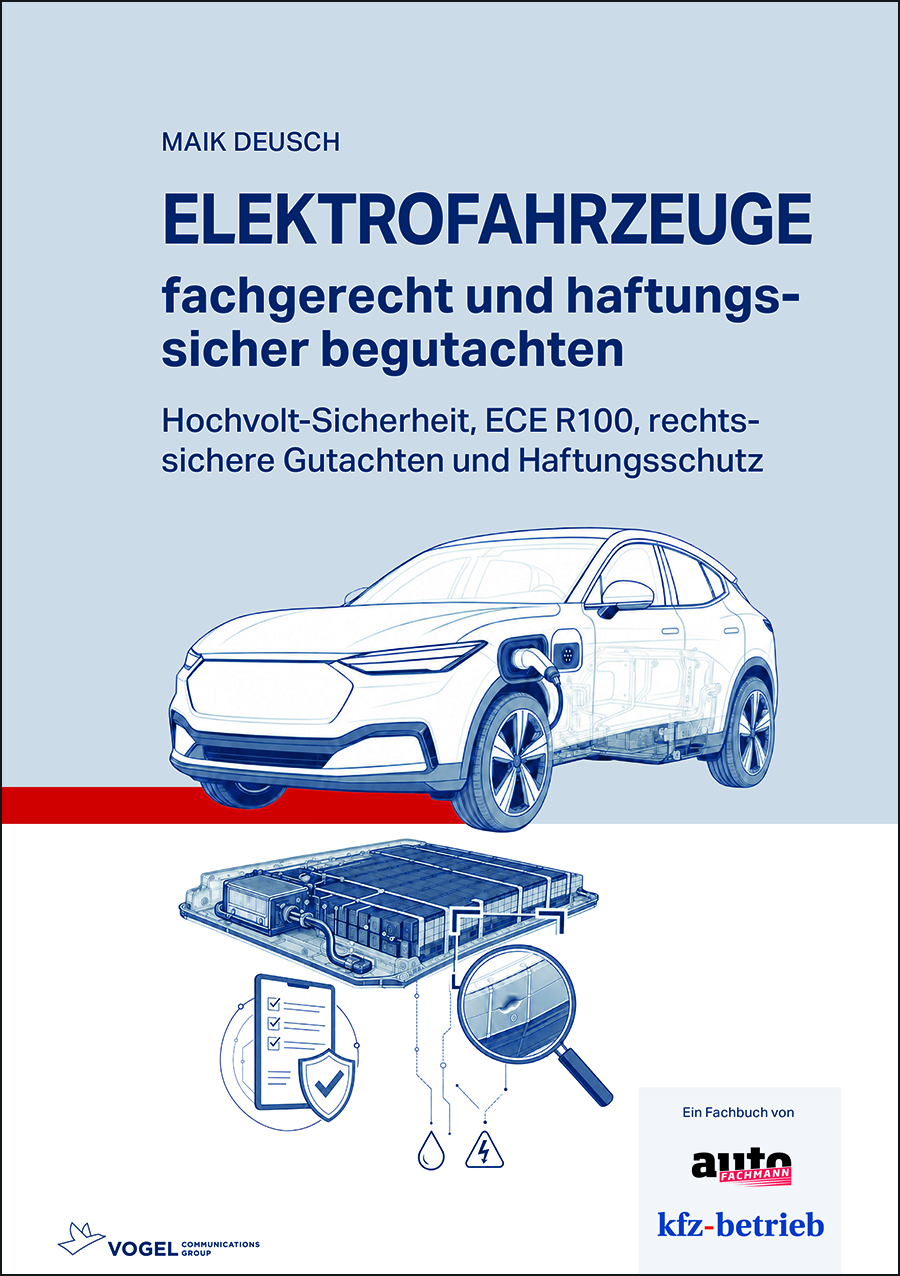 Elektrofahrzeuge fachgerecht und haftungssicher begutachten