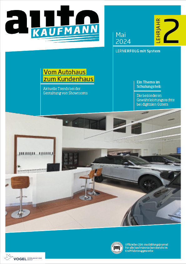 autoKAUFMANN 10/2024 Lehrjahr 2 Titelseite Magazin autoKAUFMANN Mai 2024 2. Lehrjahr