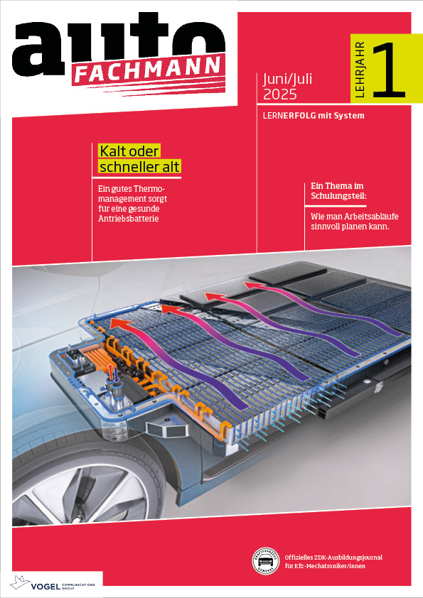 Titelseite Magazin autoFACHMANN 1. Lehrjahr