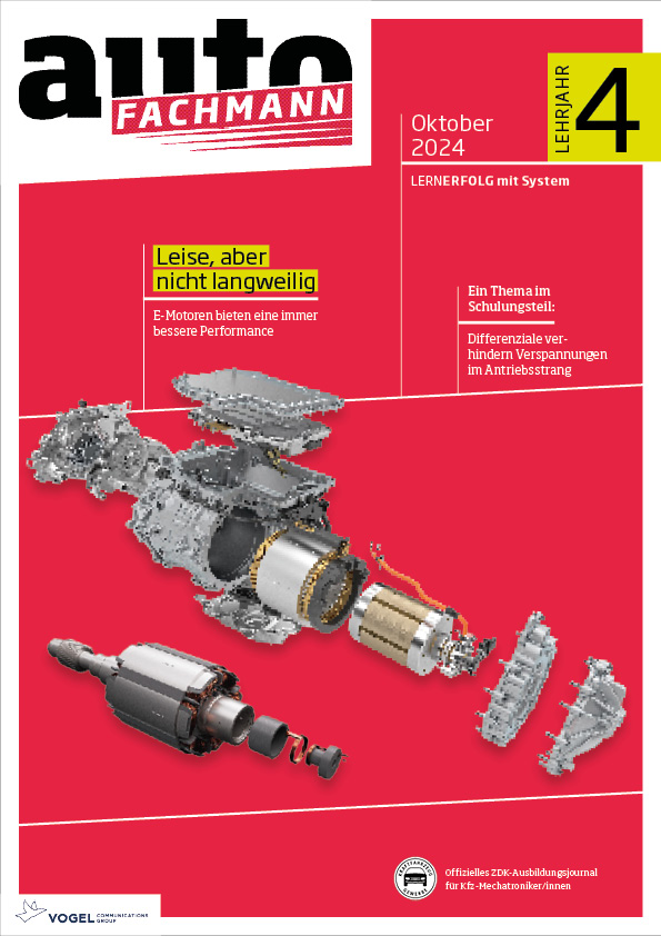 Titelseite Magazin autoFACHMANN Oktober 2024 4. Lehrjahr