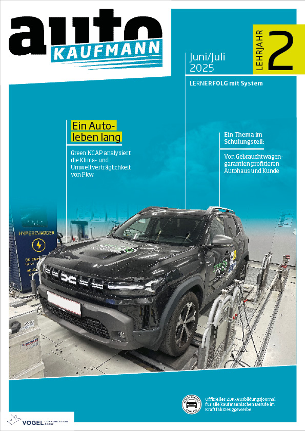 autoKAUFMANN 11/2025 Lehrjahr 2 Titelseite Magazin autoKAUFMANN Juni/Juli 2025 2. Lehrjahr