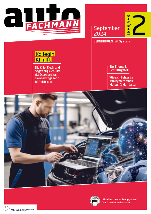 Titelseite Magazin autoFACHMANN September 2024 2. Lehrjahr