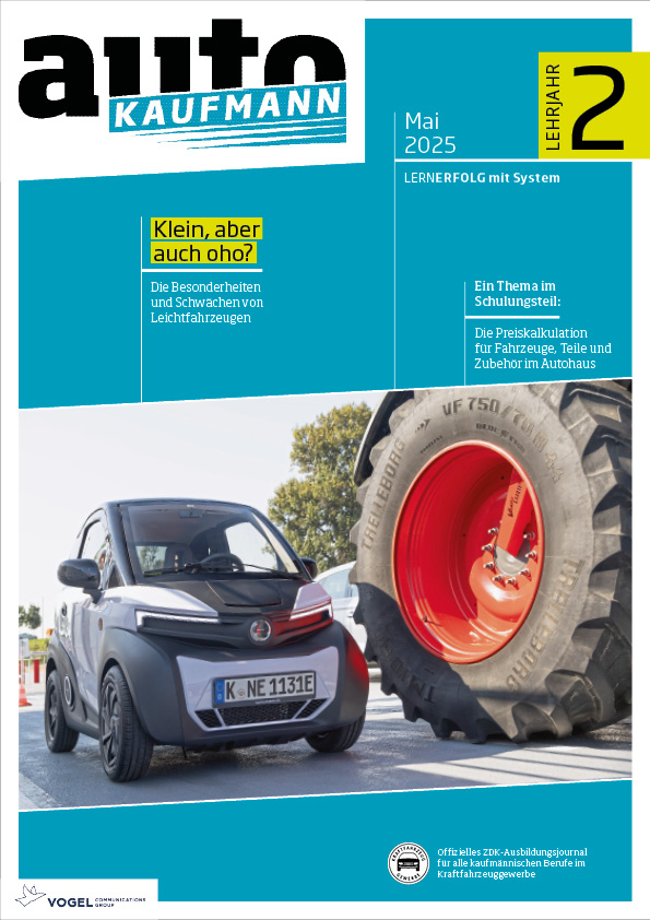 autoKAUFMANN 10/2025 Lehrjahr 2 Titelseite Magazin autoKAUFMANN Mai 2025 2. Lehrjahr
