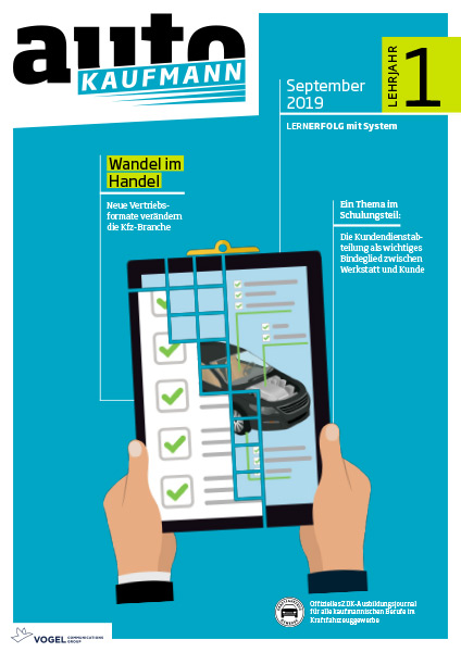 AK-002_LJ1xW0N2MxzGzifq autoKAUFMANN Titelseite autoKAUFMANN September 2019 Lehrjahr 1
