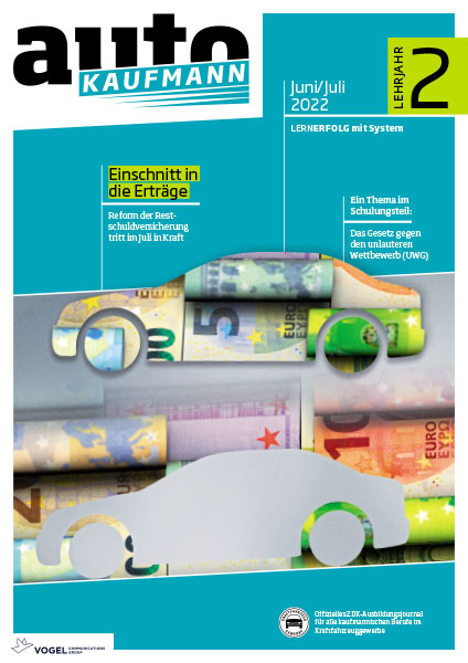 AK-011_LJ2AY5URWIQaVX9j Titelseite autoKAUFMANN Juni/Juli 2022 Lehrjahr 2