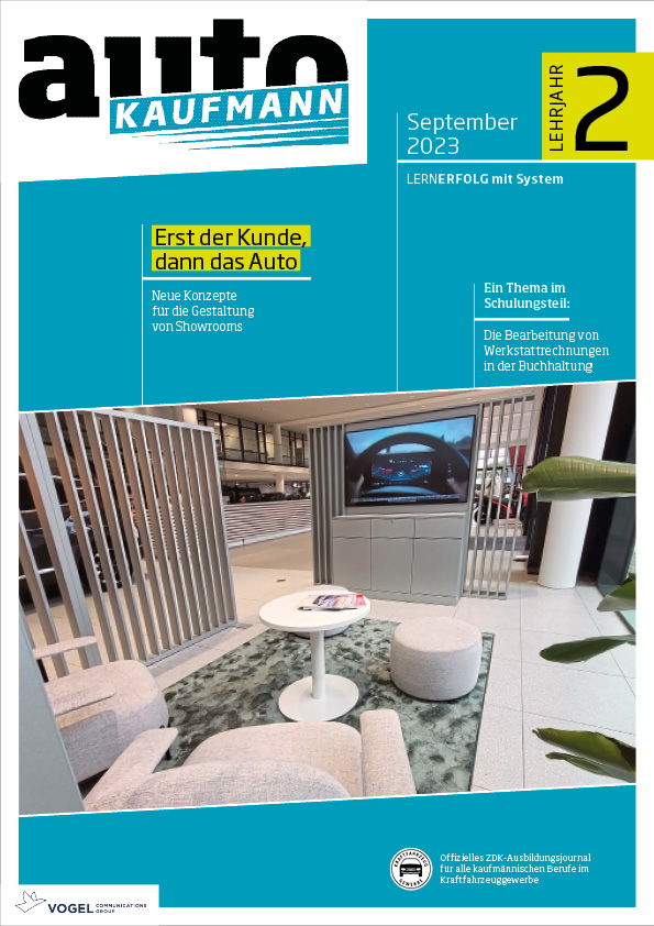 autoKAUFMANN 2/2023 Lehrjahr 2 Titelseite Magazin autoKAUFMANN August 2023 2. Lehrjahr