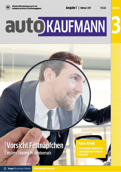 autoKAUFMANN 7/2017 Lehrjahr 3