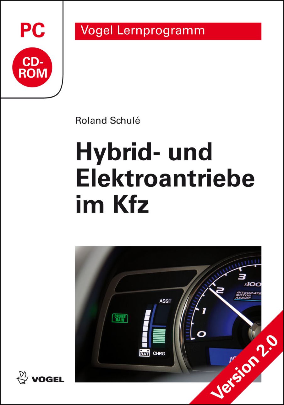 Hybrid-Elektroantriebe-CD Cover des Buchs Hybrid- und Elektroantriebe im Kfz (CD-ROM) des Autors Roland Schulé