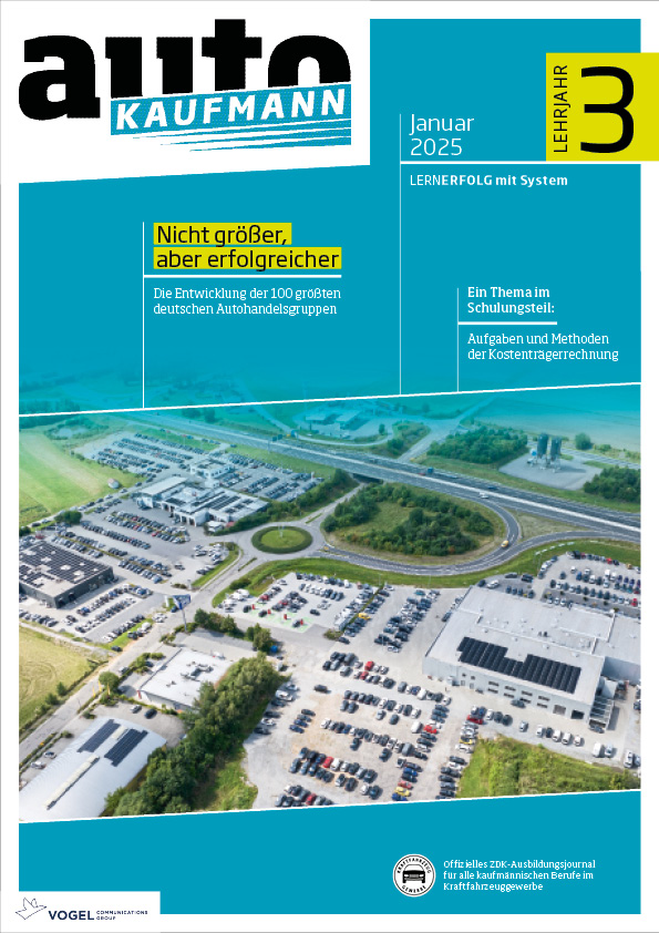 autoKAUFMANN 06/2025 Lehrjahr 3 Titelseite Magazin autoKAUFMANN Januar 2025 3. Lehrjahr