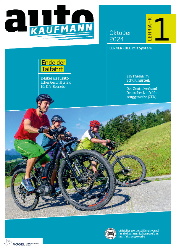 Titelseite Magazin autoKAUFMANN Oktober 2024 1. Lehrjahr