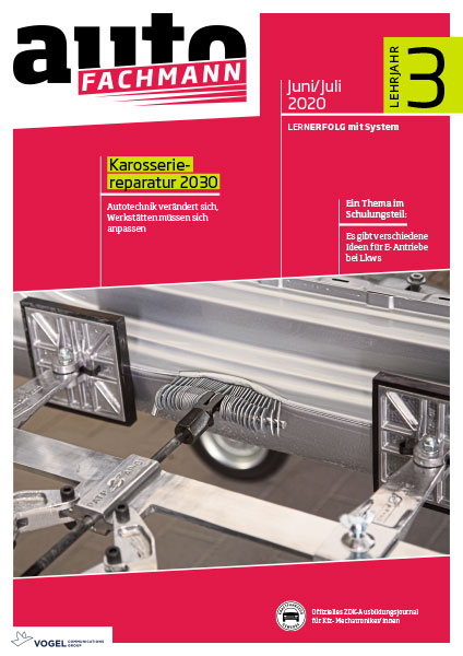 AF-011_LJ3MpCVqzj5VdCuH Titelseite autoFACHMANN Juni/Juli 2020 Lehrjahr 3