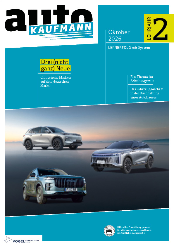 autoKAUFMANN 3/2026 Lehrjahr 2 Titelseite Magazin autoKAUFMANN, Oktober 2026, 2. Lehrjahr