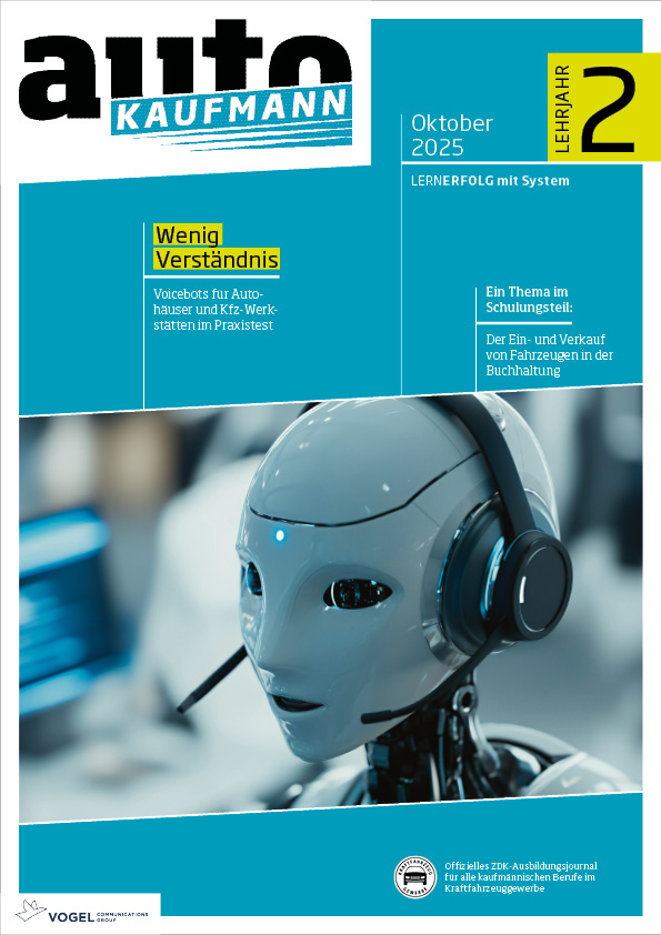 autoKAUFMANN 3/2025 Lehrjahr 2 Titelseite Magazin autoKAUFMANN, Oktober 2025, 2. Lehrjahr